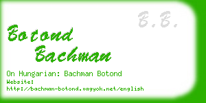 botond bachman business card